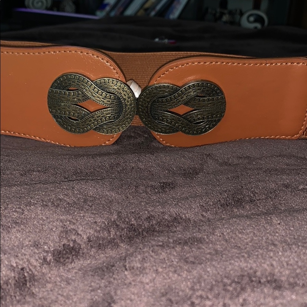 ModCloth Camel Belt Size XL Stretchy
